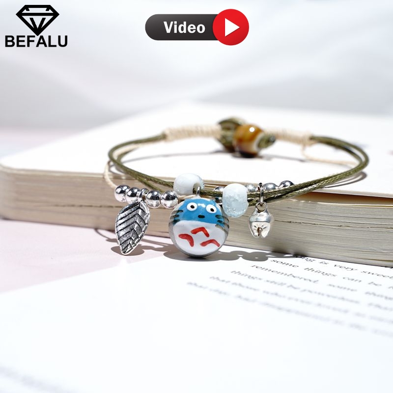 Vòng Tay Nữ May Mắn Có Chuông Totoro VT10 BEFALU