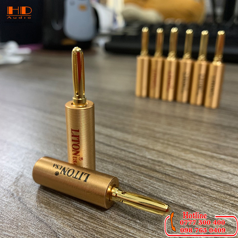 Bộ 2 jack loa băp chuối liton usa- hàng cao câp