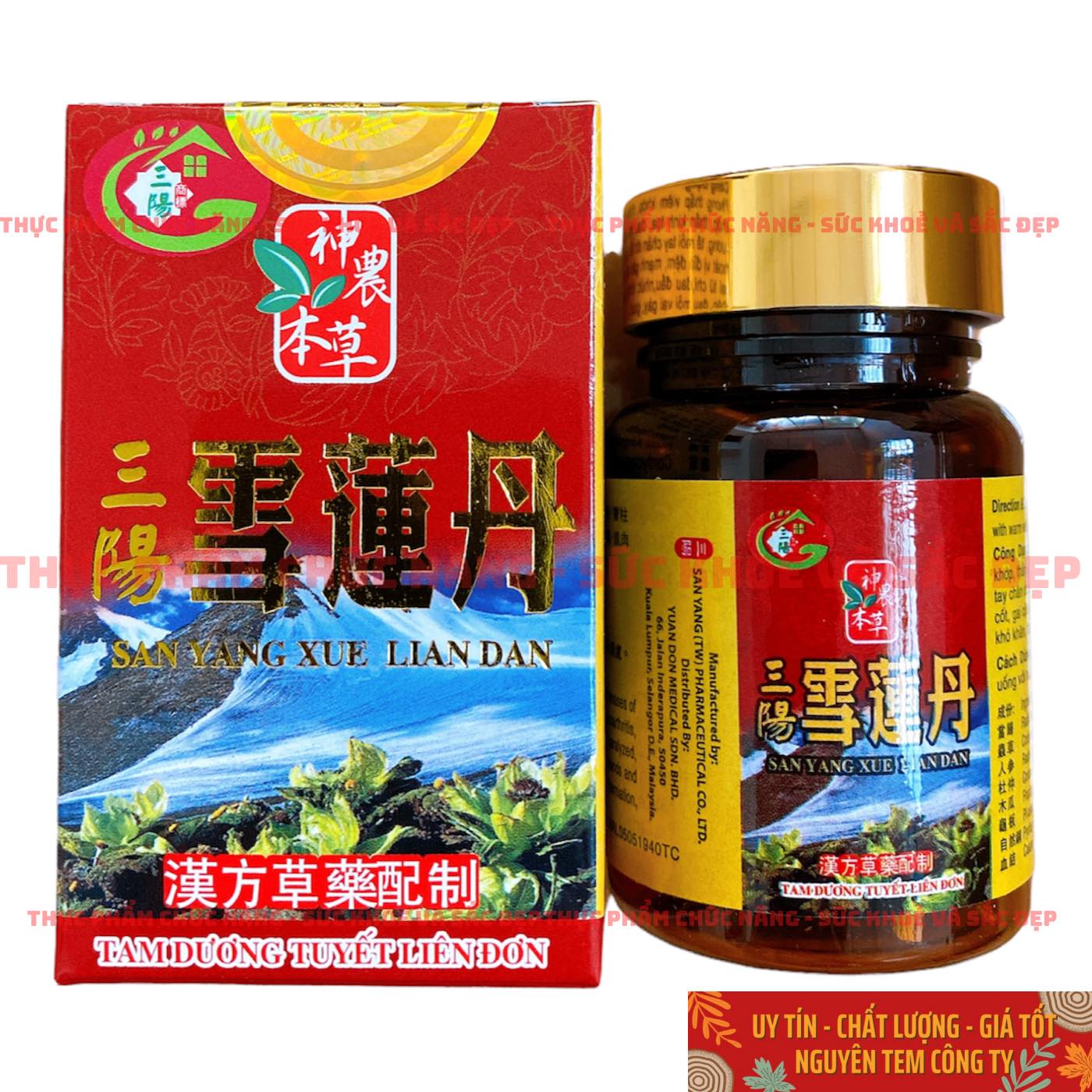 Tam dương tuyết liên đơn san yang xue lian dan