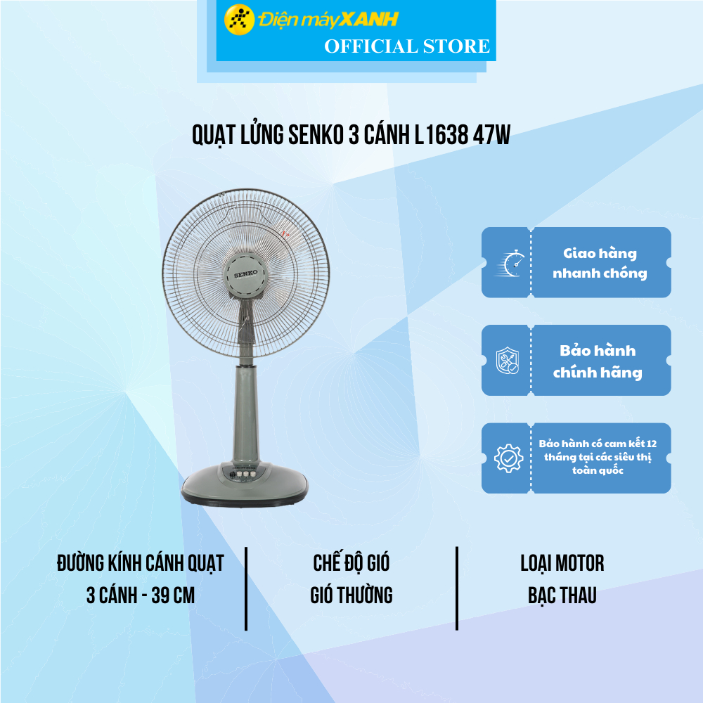 Quạt lửng senko l1638