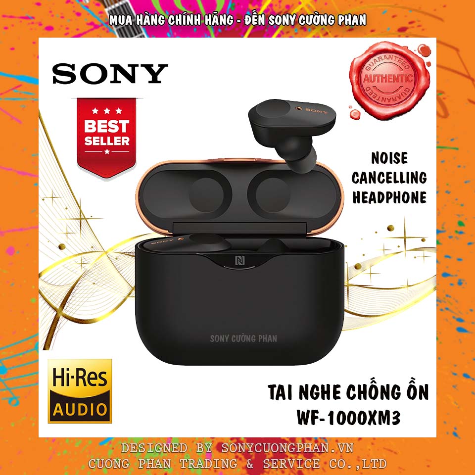 [Trả góp 0%] Tai Nghe Nhét Tai Không Dây Chống Ồn Sony WF-1000XM3 - Hãng Phân Phối Chính Thức