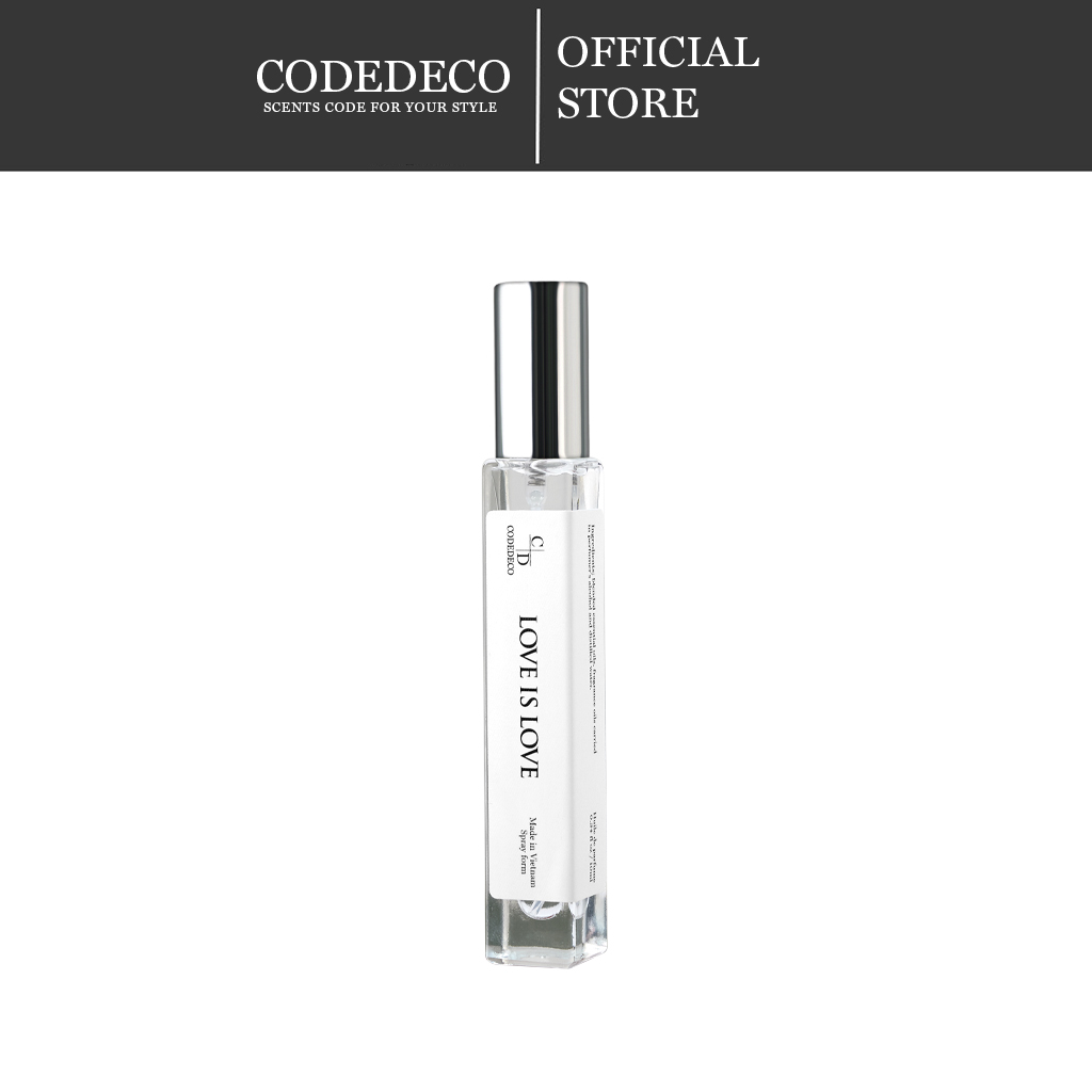 Tinh dầu nước hoa codedeco love is love 10ml ấm áp, cá tính, độc đáo 10ml