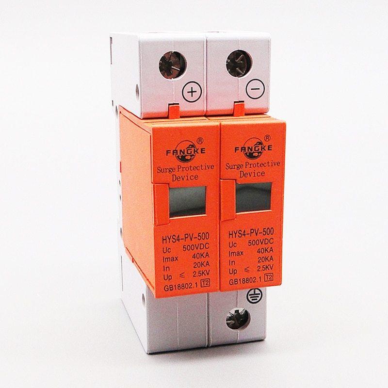 Thiết bị chống sét lan truyền DC 1000VDC, bảo vệ hệ thống pin mặt trời, cắt lọc sét DC, chống sét pin mặt trời một chiều