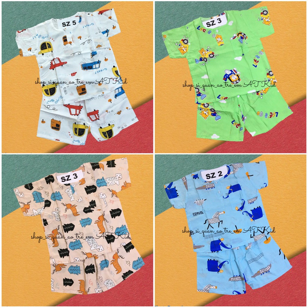 Bộ lanh tole bé trai mặc mát size 5-30kg