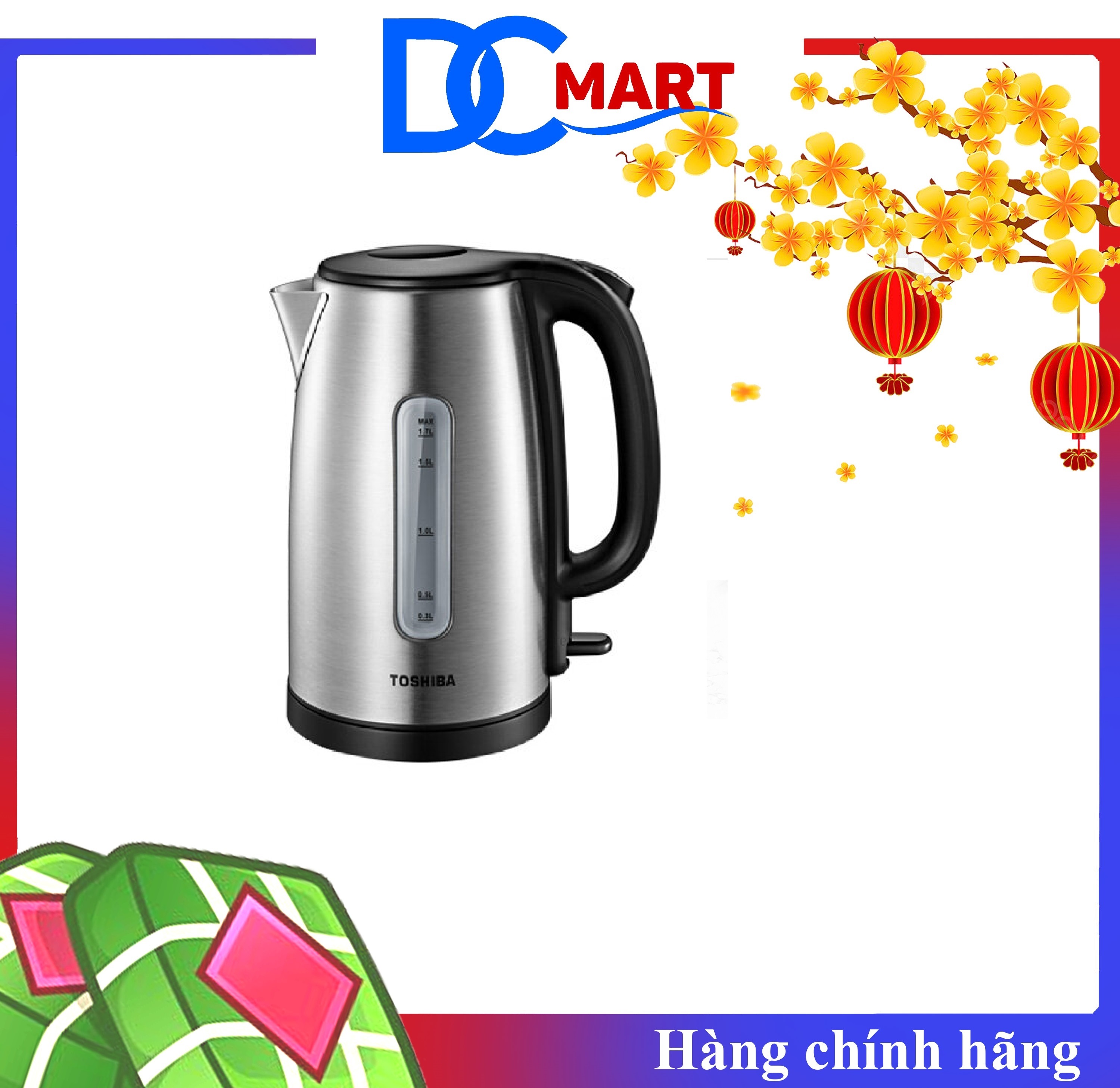 Bình đun siêu tốc toshiba 1.7 lít kt-17sh1nv