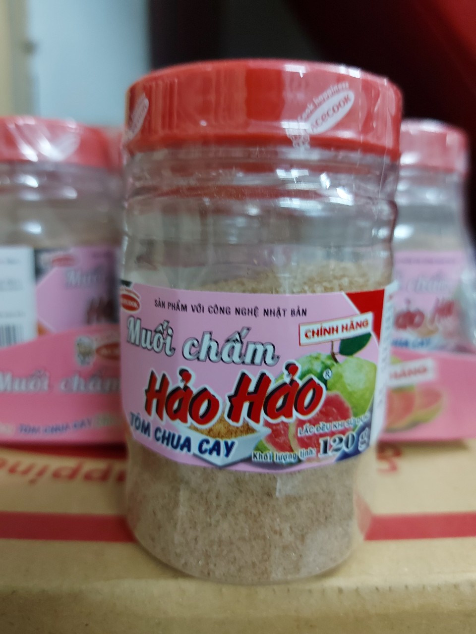 Muối chấm hảo hảo tôm chua cay . hủ 120 gram