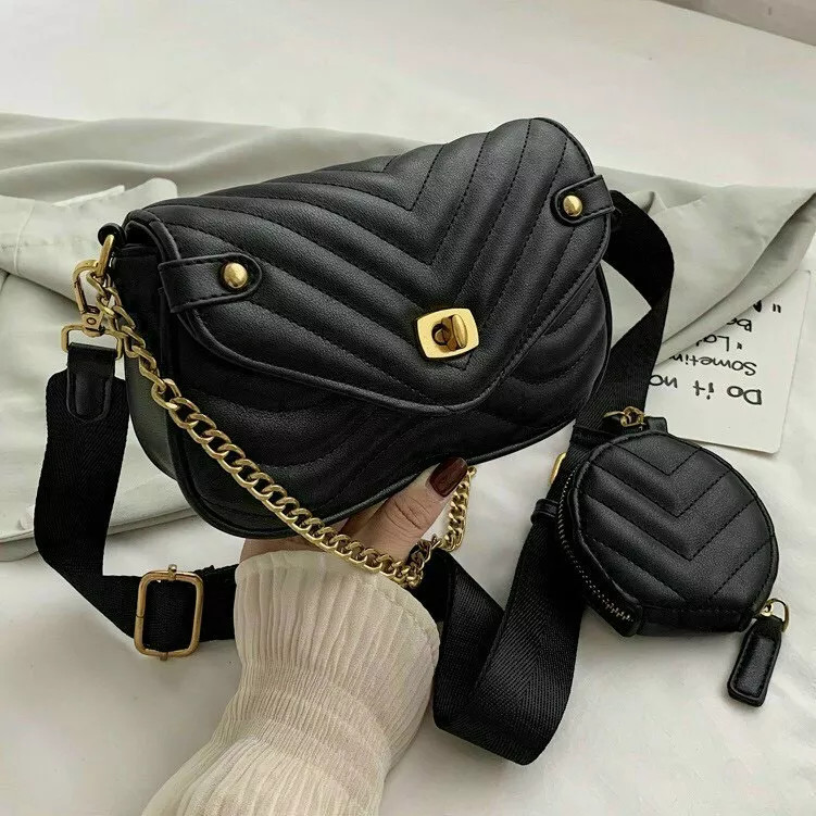Set 2 Túi Xách nữ đeo vai sang chảnh phong cách Hàn Quốc -  da mềm y hình - Sỉ túi đẹp SG