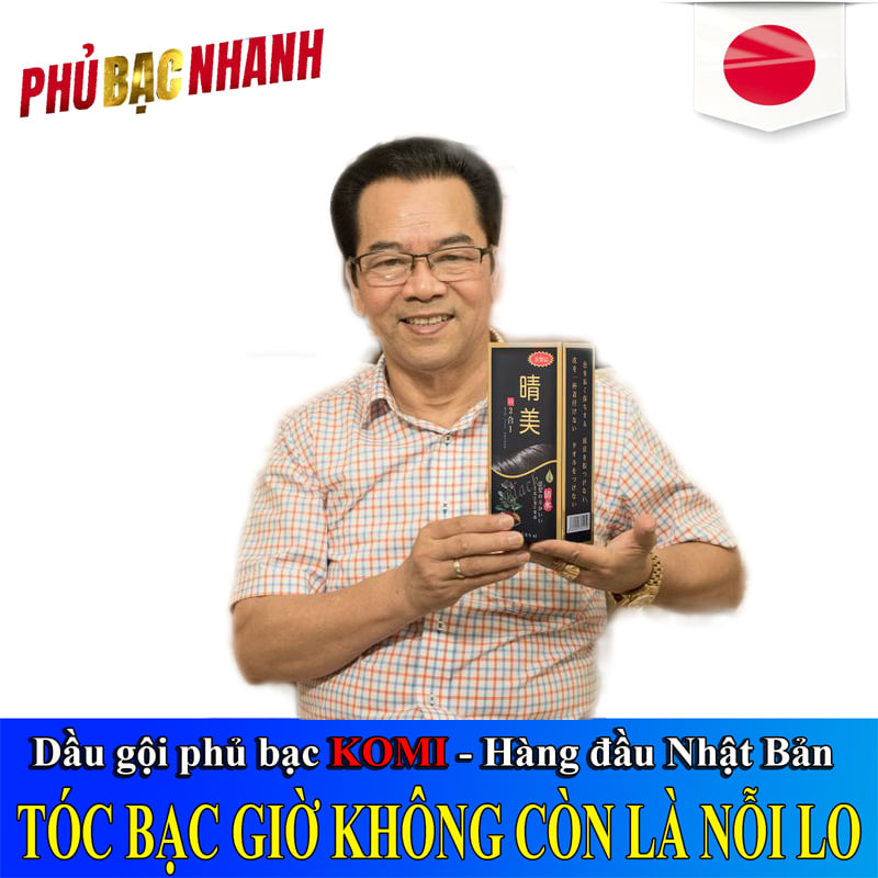 [FREESHIP CHÍNH HÃNG] DẦU GỘI PHỦ BẠC KOMI 500ml (Màu Đen, Màu Nâu Hạt Dẻ, Màu Nâu Cafe) - CHÍNH HÃNG  SỐ 1 NHẬT BẢN