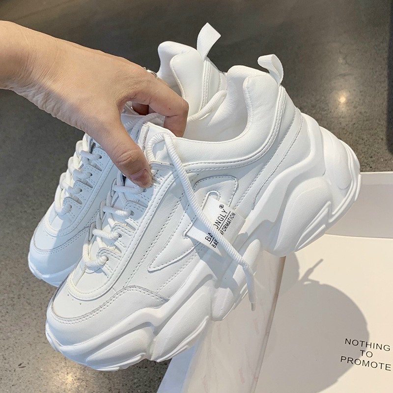 Giày thể thao nữ đế răng cưa hình lá, On Air Shoes VN, giày nữ độn đế, giày độn đế hot, giày thể thao, kiểu dáng đẹp, êm chân