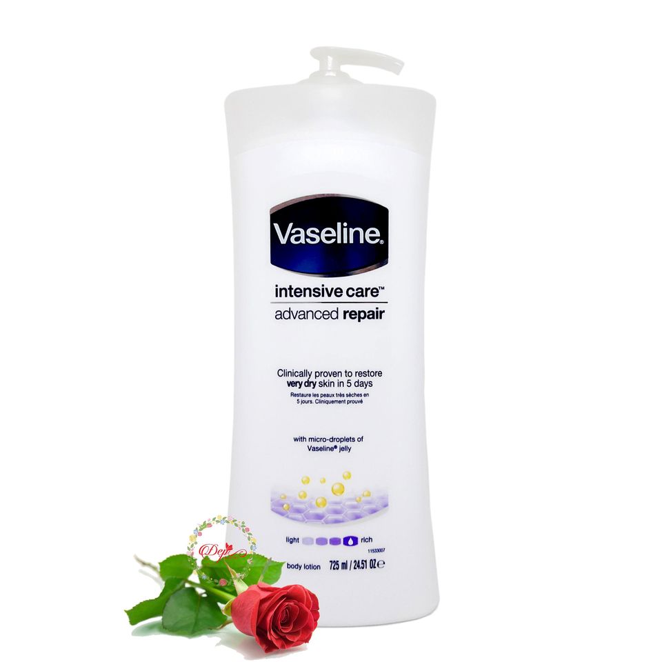 Dưỡng thể cho da cực kì khô vaseline intensive care advanced repair 725ml