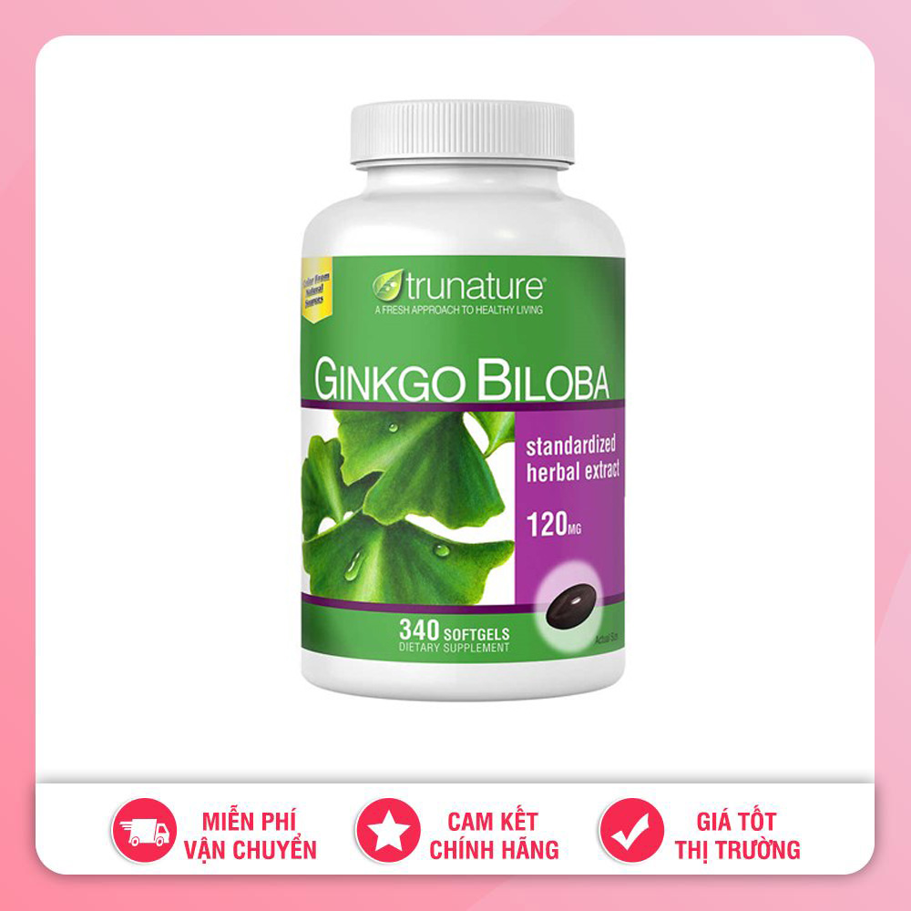 VIÊN UỐNG BỔ NÃO TRUNATURE GINKGO BILOBA MỸ 340 VIÊN [DATE 12.2026]