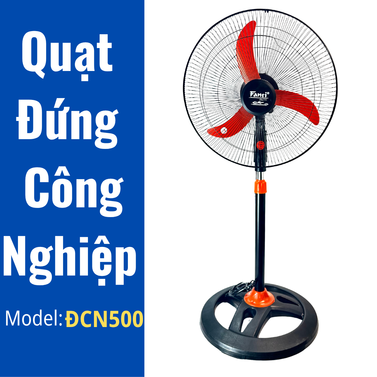 Quạt Đứng Công Nghiệp B5 ĐCN500 Fanti - Cao 1m33 - Công Suất 56W - Cánh 45cm