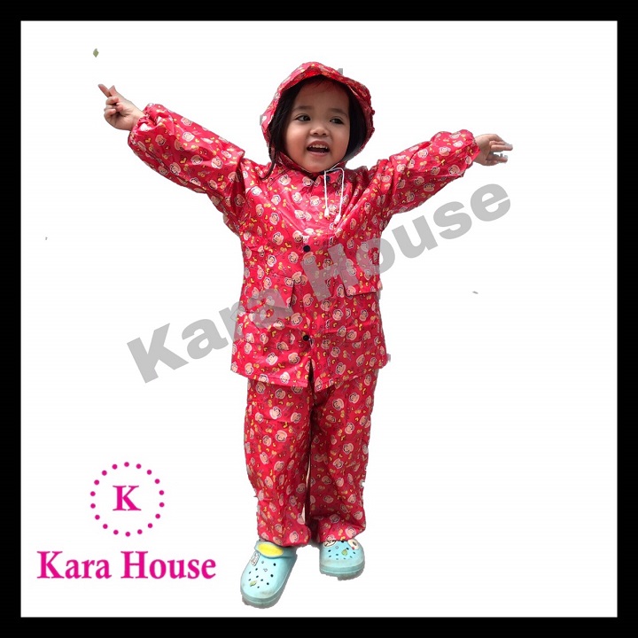 Áo Mưa Bộ Trẻ Em Vải Dù Nhiều Size Kara House