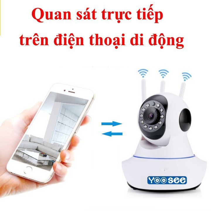 Bộ camera giám sát ip yoosee 3 râu hd 720p đàm thoại 2 chiều - bộ camera 3 râu 720p - yoosee 3 râu