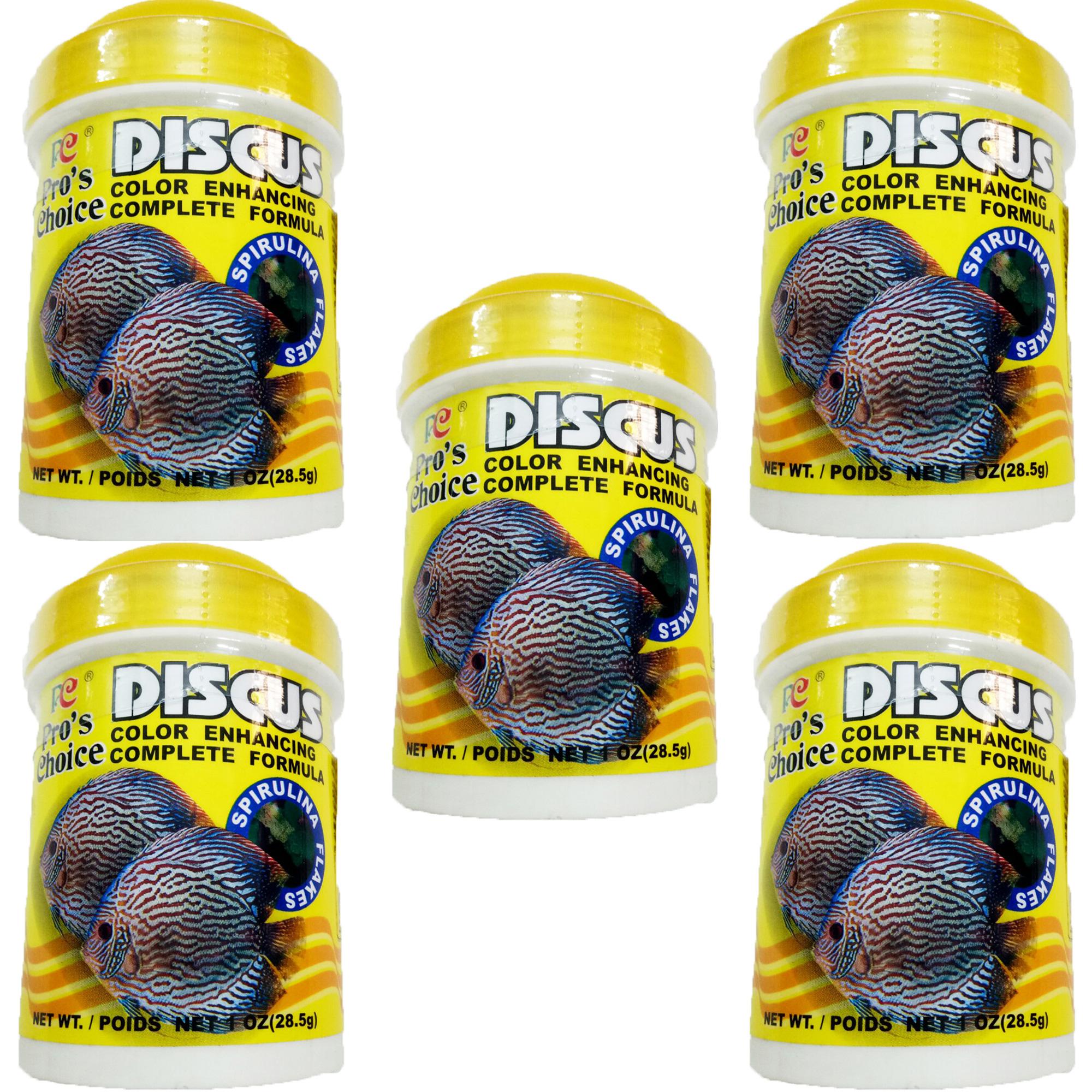 Combo 5 hũ thức ăn cá dĩa pros choice 28.5g - thức ăn cá đĩa cao cấp