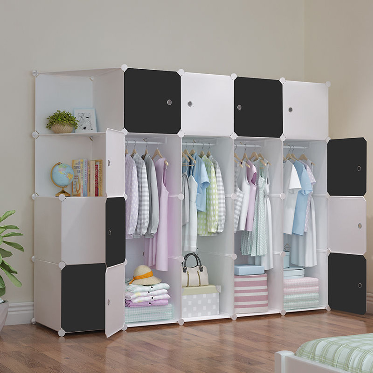 Tủ nhựa ghép 20 ngăn sâu 47 cm