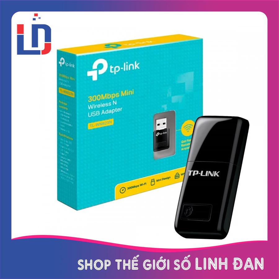 Usb thu wifi wi-fi tp-link - tl-wn823n chuẩn n 300mbps không anten - đen