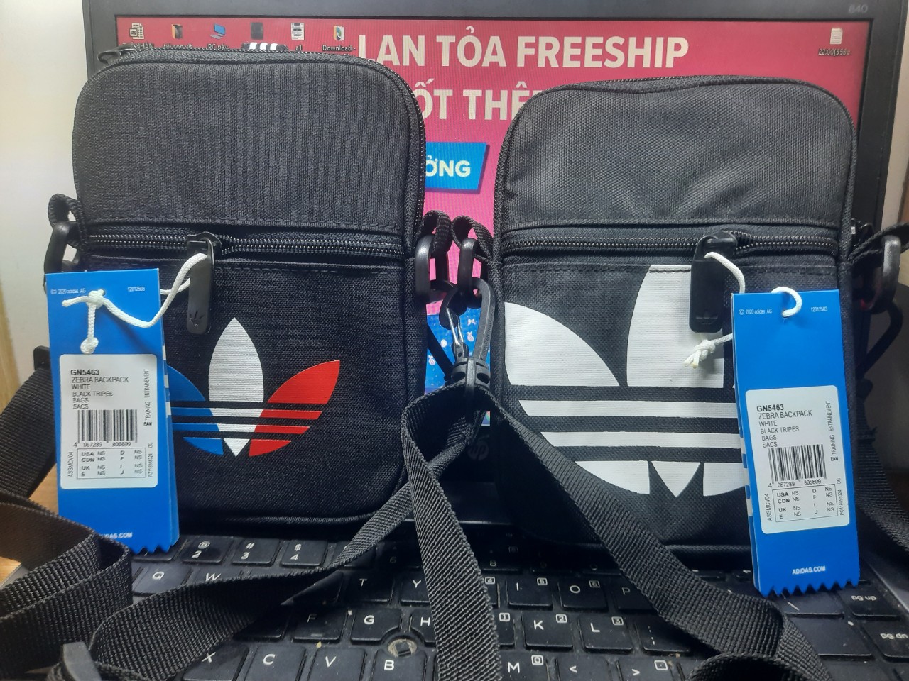 [ẢNH THẬ]Túi Đeo Chéo Nam, Túi Đeo Chéo Nữ Adidas  chất liệu Polyester dùng để đựng đồ dùng cá nhân