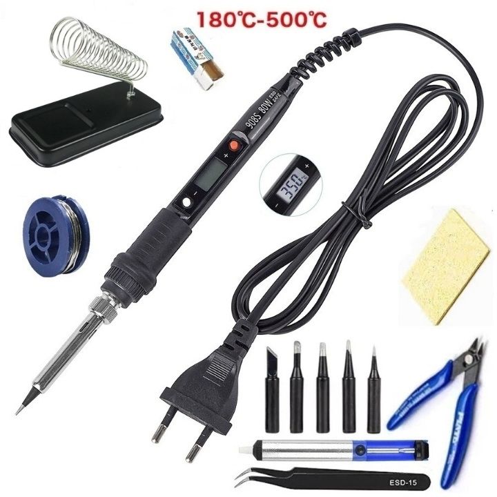 Mỏ hàn chì , hàn thiếc 80w có màn hình LCD báo nhiệt , chỉnh nhiệt