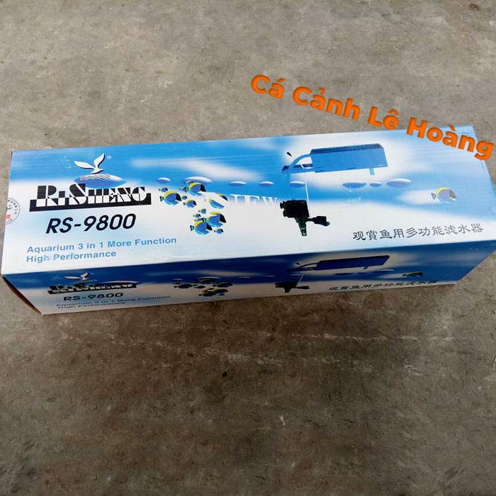 Máy lọc nước hồ cá rs 9800 công suất 35w, bể dài 100 - 140cm tặng ngay 01 bông lọc