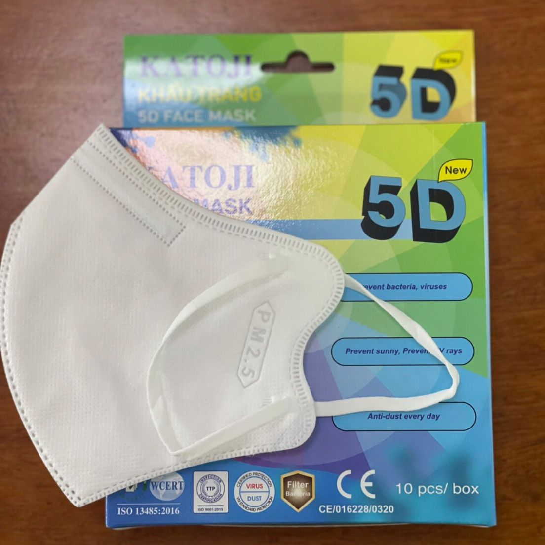 Combo 25 hộp khẩu trang 5d katoji