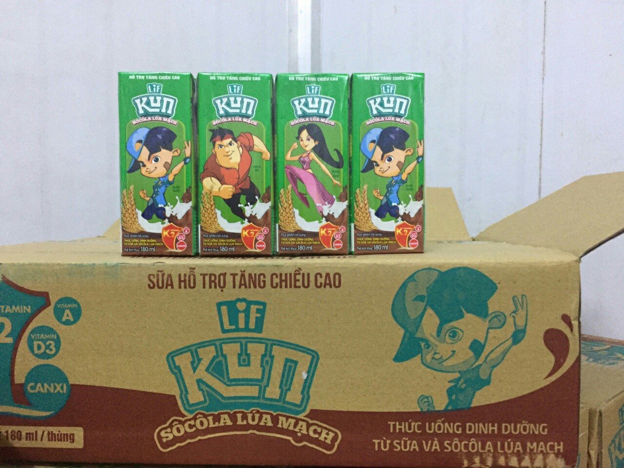 [HCM]Thùng 24 hộp sữa Kun hỗ trợ tăng chiều cao