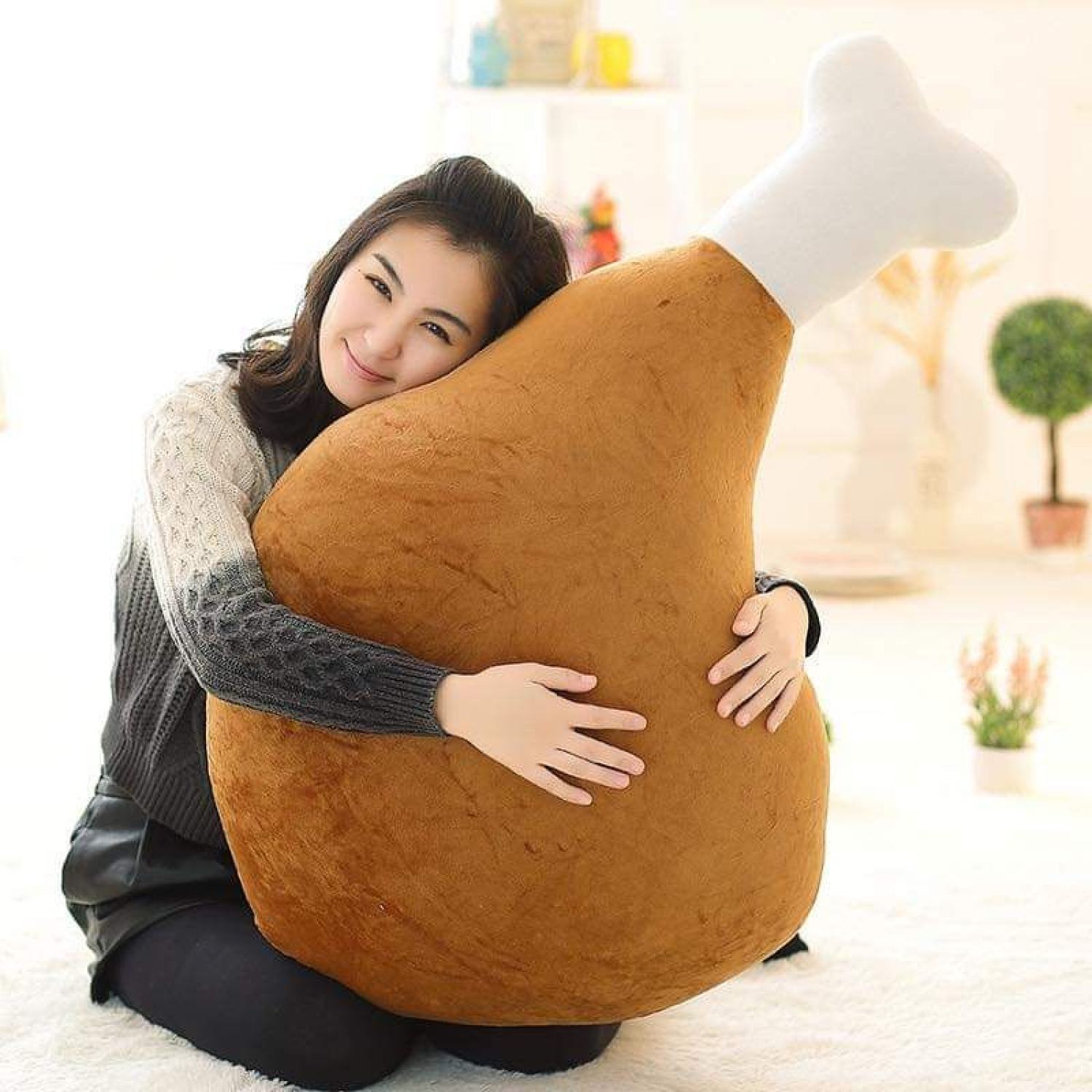 Gấu bông đùi gà size đại 90cm siêu to khổng lồ