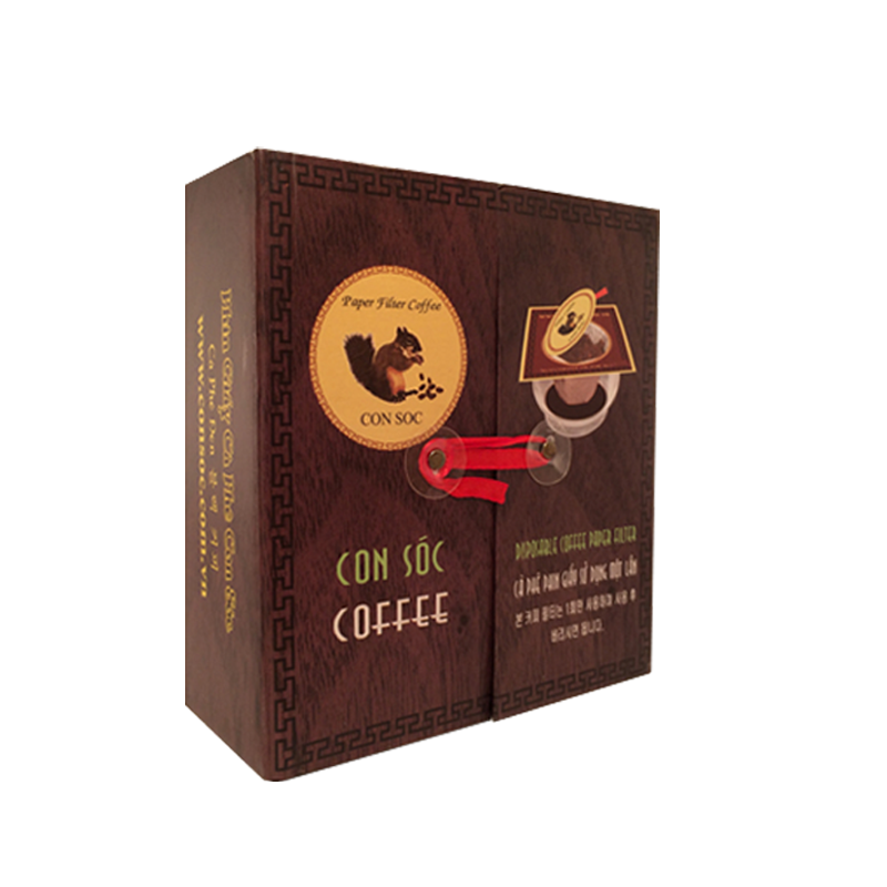 Cà phê con sóc phin lọc đen đôi