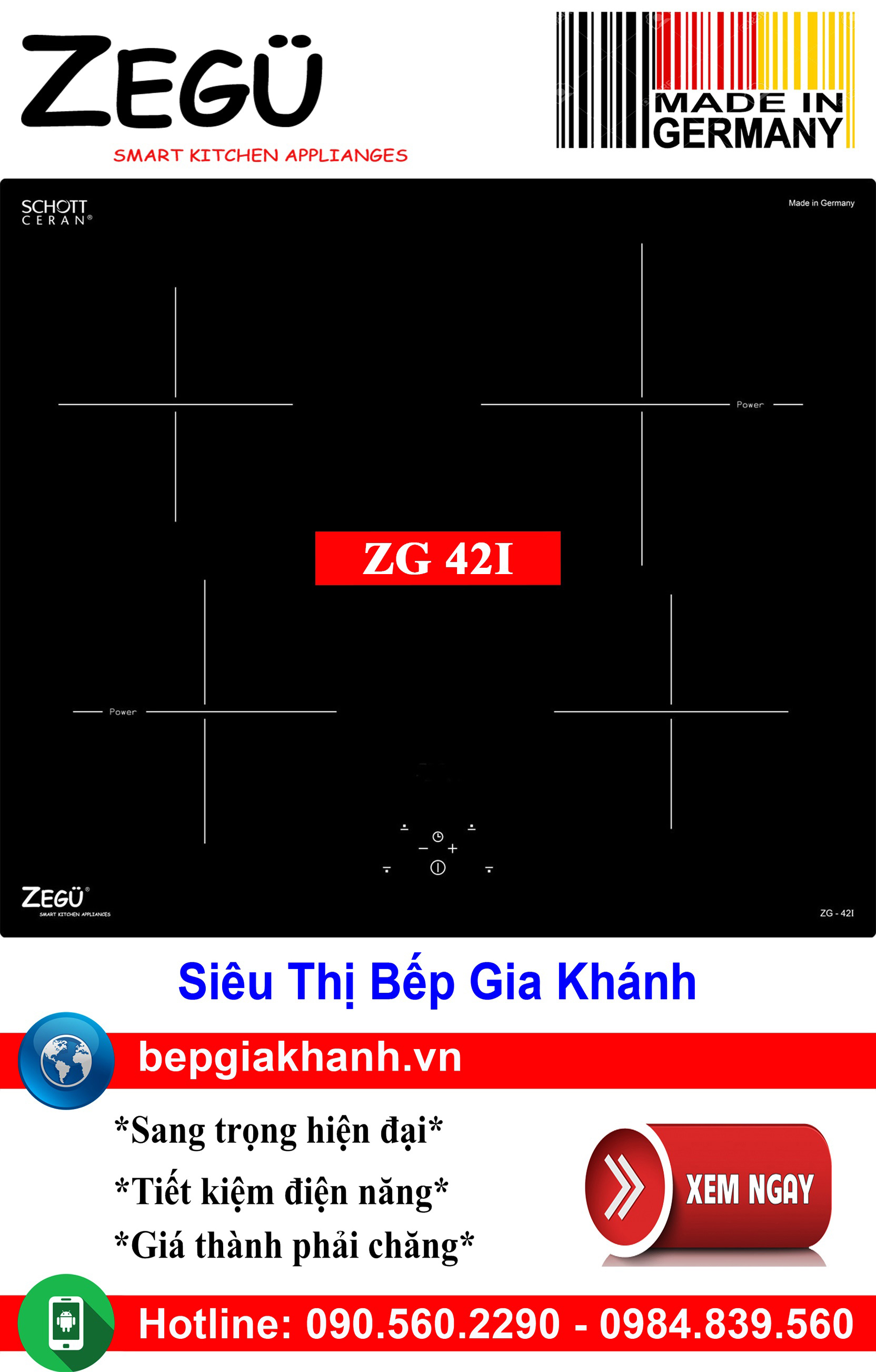 [HCM]Bếp từ Zegu ZG 42I nhập khẩu Đức, bếp từ, bếp điện từ, bếp từ đôi, bếp điện từ đôi, bếp từ giá rẻ, bếp điện từ giá rẻ, bếp từ đơn, bep tu don, bep tu
