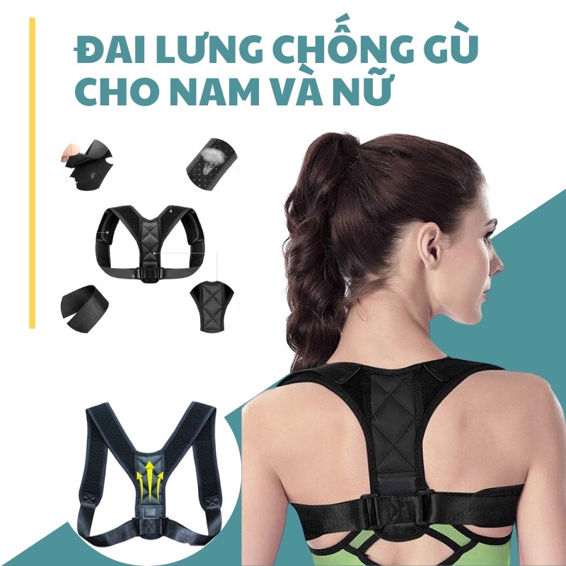 Đai Chống Gù Lưng Hot Đai Chống Gù Lưng Nhật Bản Đai Chống Gù Lưng Chính Hãng Điều Chỉnh Tư Thế Hiệu Quả Rõ Ràng, Chất Liệu Cao Cấp, Đeo Cả Ngày Không Gây Đau