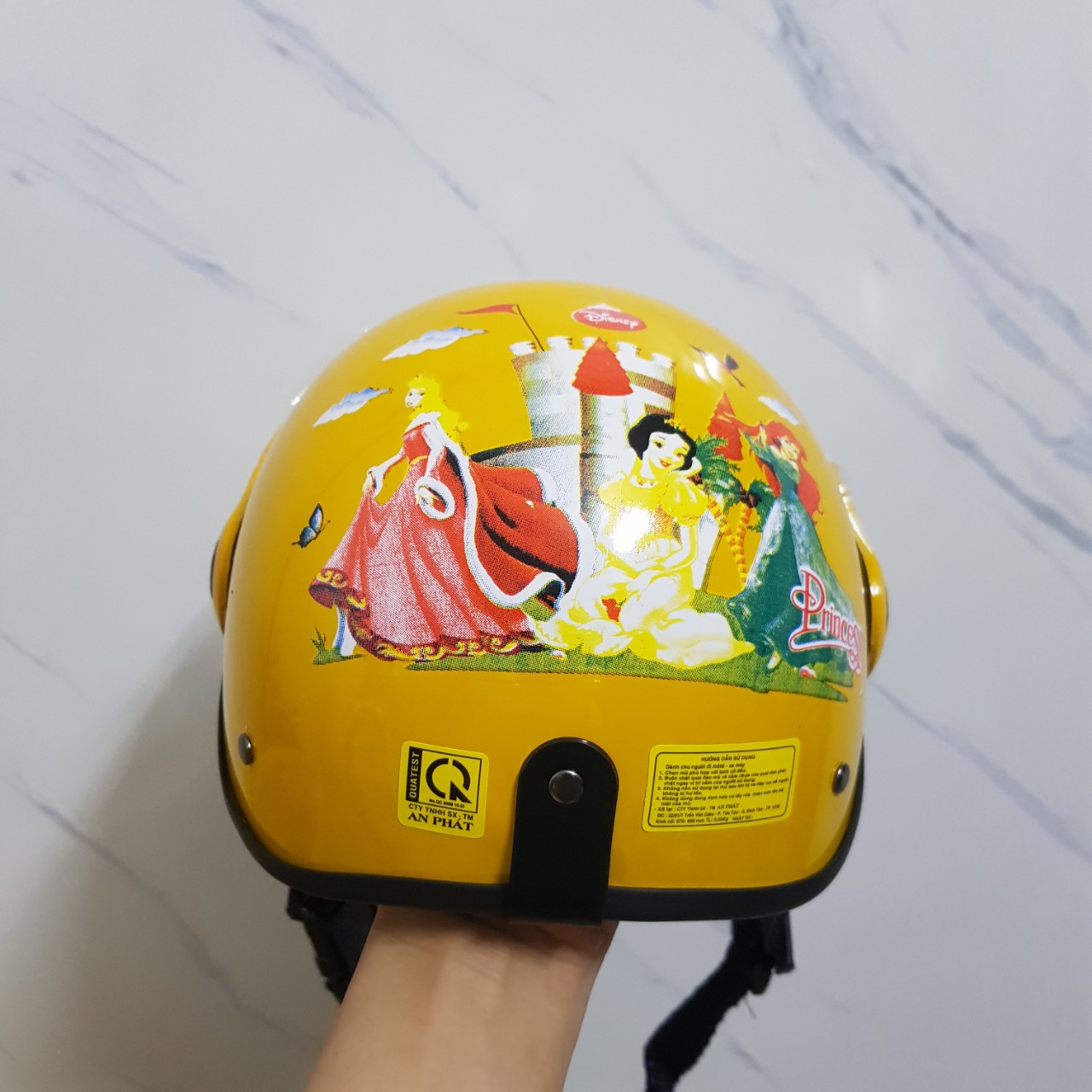 Mũ/Nón Bảo Hiểm Trẻ Em SIêu Nhân Công Chúa Có Kính Cao Cấp