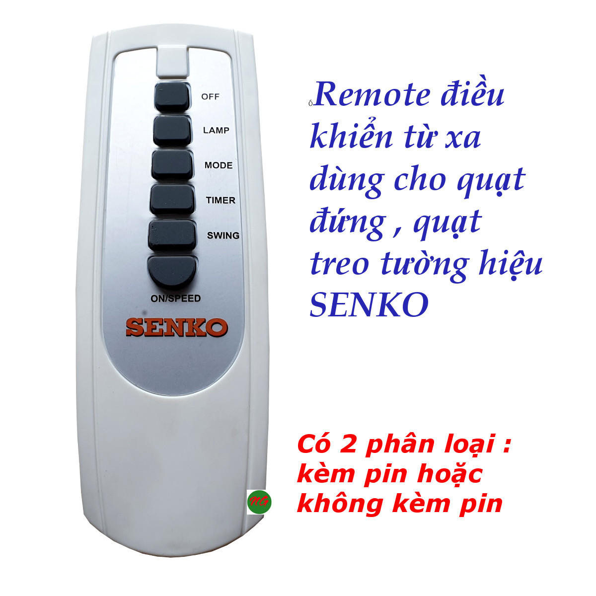 Remote điều khiển từ xa dùng cho quạt treo tường , quạt đứng hiệu SENKO