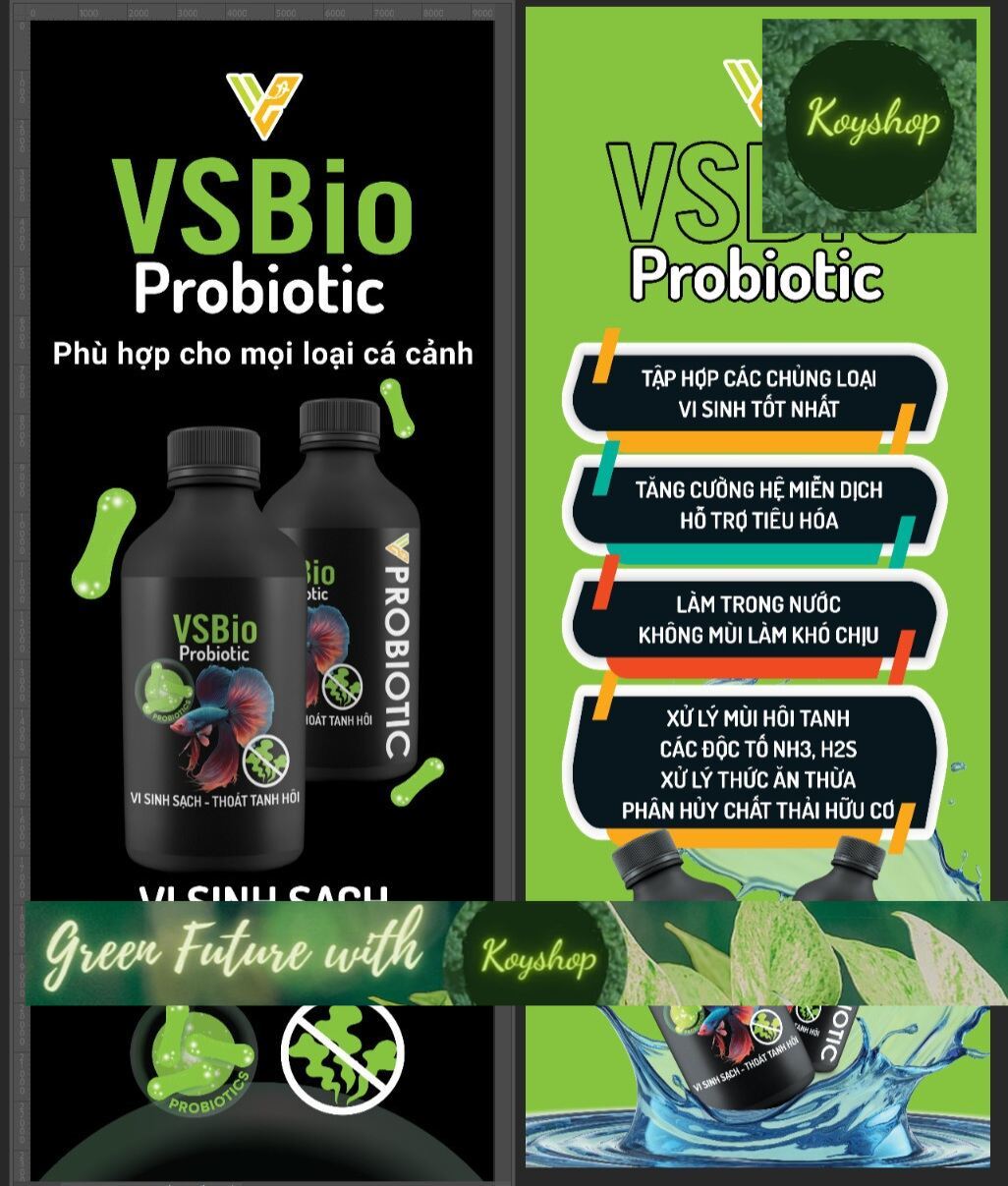 Men vi sinh vs bio probiotic làm trong nước hỗ trợ tiêu hóa - 100ml dạng nước