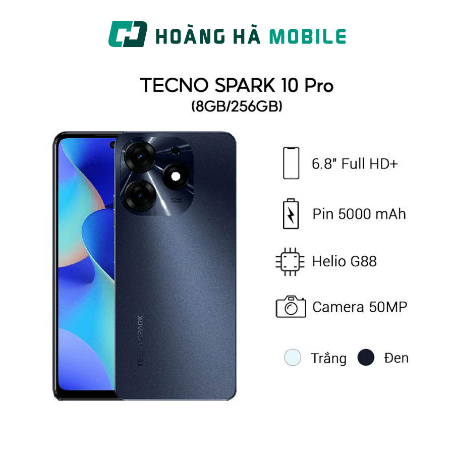 Điện thoại di động tecno spark 10 pro 8gb/256gb - chính hãng