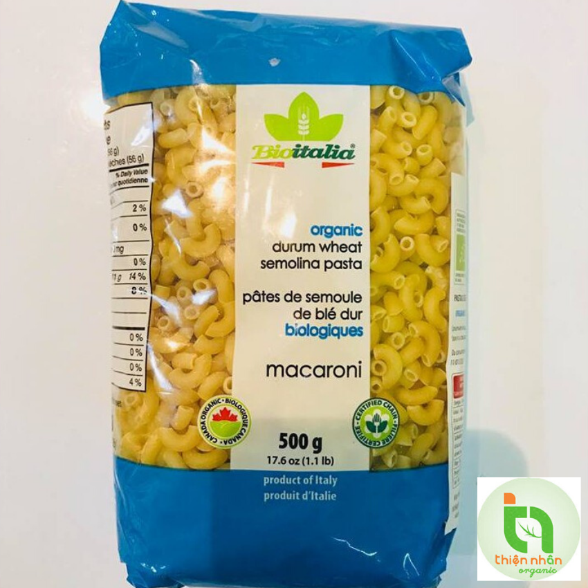 Bioitalia organic Macaroni 500g Nui Macaroni hữu cơ Bioitalia 500g