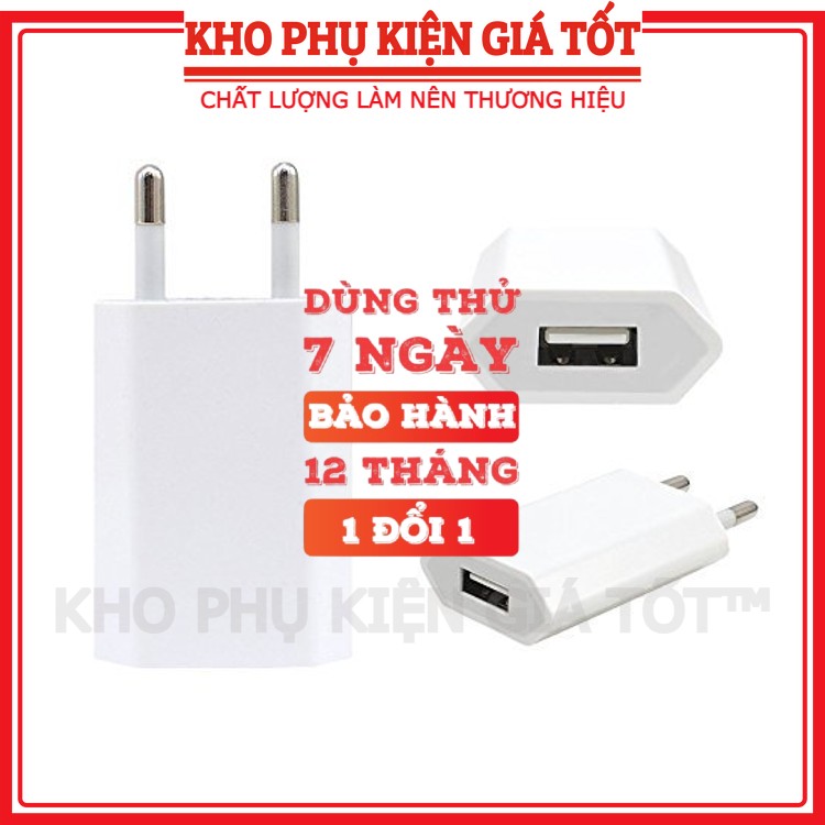 Củ sạc dẹt ZIN chính hãng KHÔNG giật, lag có tem bảo hành, bảo hành 12 tháng lỗi đổi mới