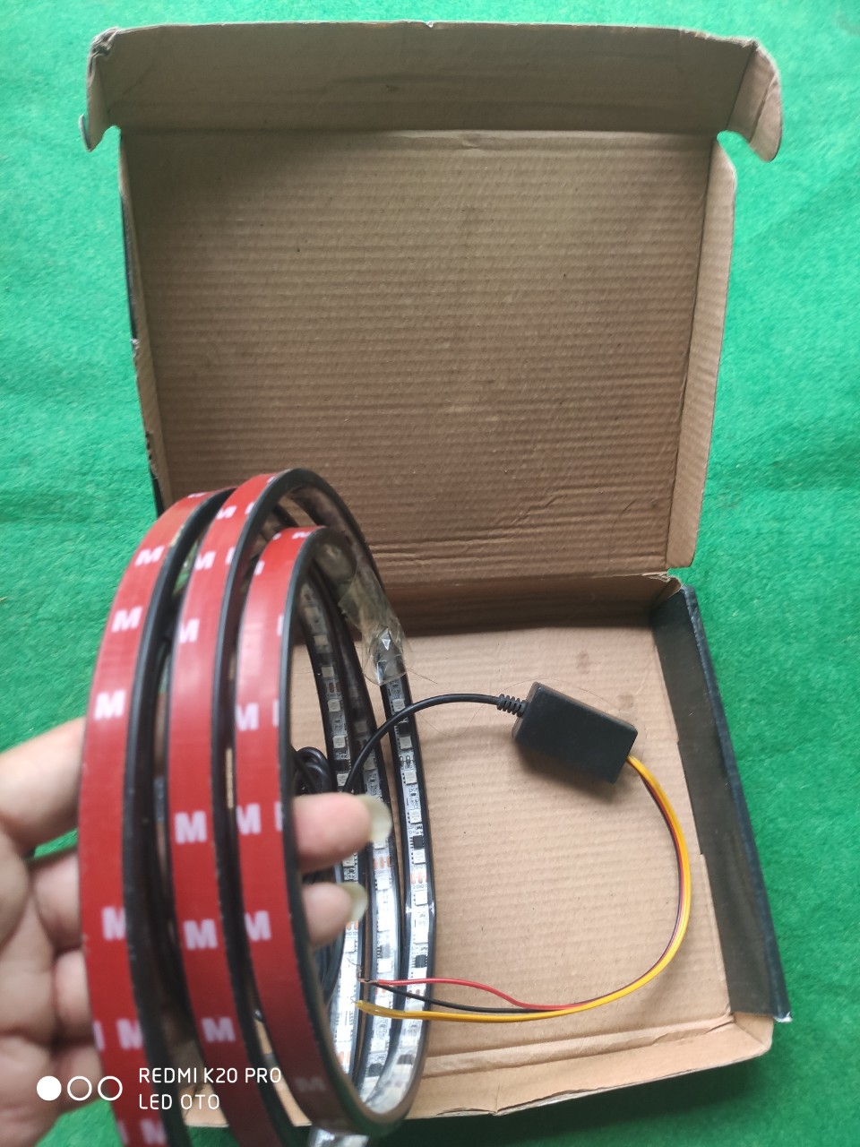 Led nóc hiệu ứng giọt nước chạy từ giữa sang 2 bên, led dây lắp chắn nắng điện dùng chung 12v và 24v