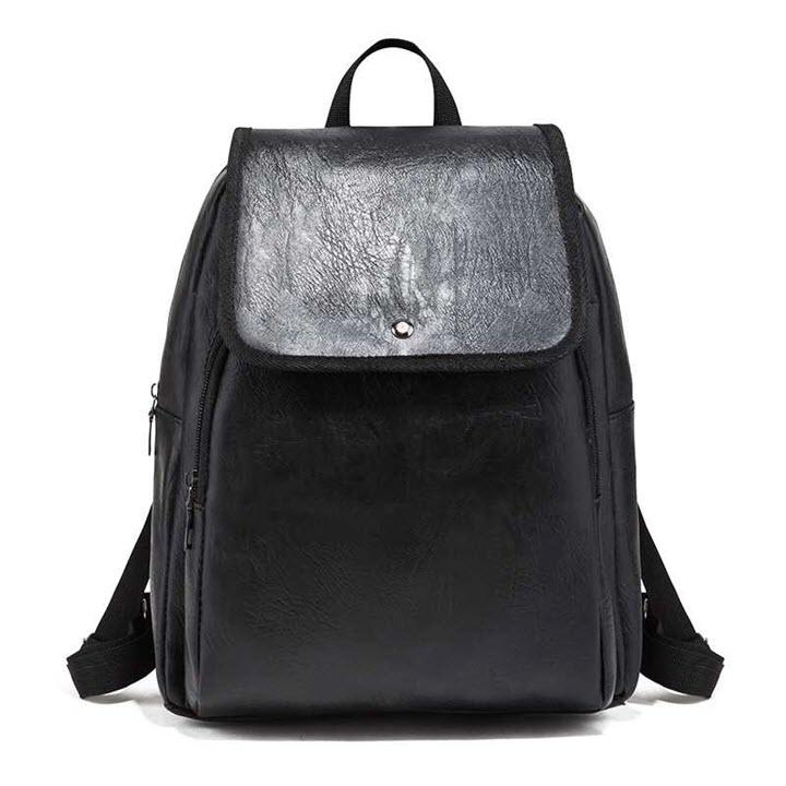 Balo da pu kiểu dáng hàn quốc - dbn202-3la - thương hiệu balostore
