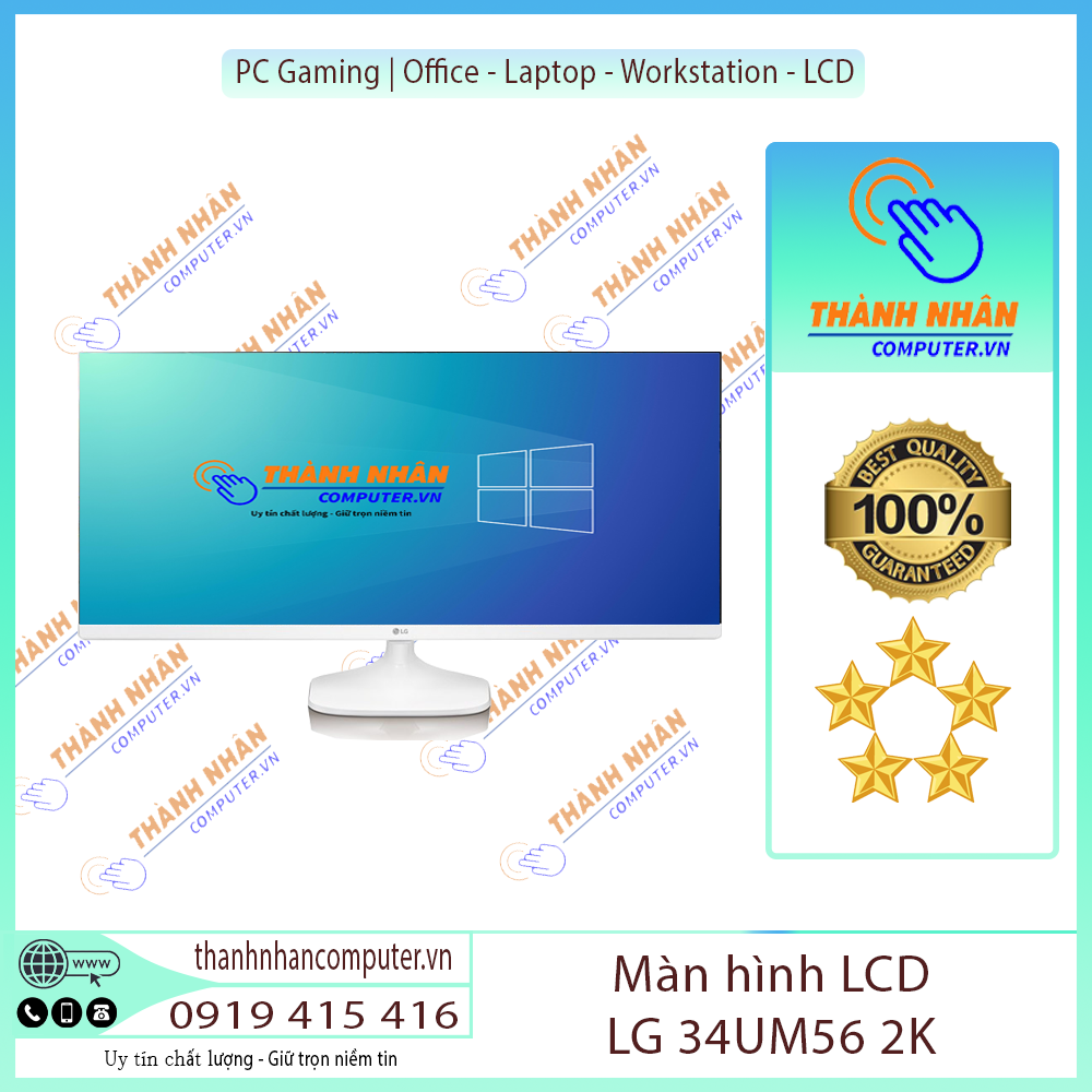Màn hình máy tính lg 34 inch lg 34um56 ultrawide 2k ah-ips