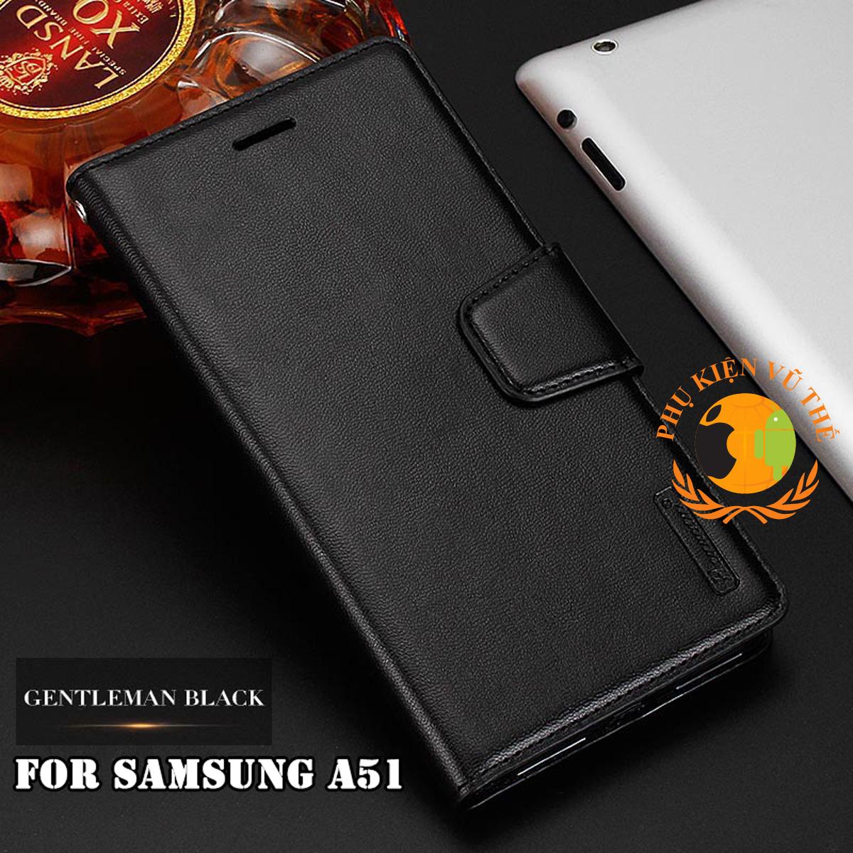 Bao Da Kèm Ví 2 in 1 Samsung Galaxy A51 Cao Cấp Hanman Hàn Quốc
