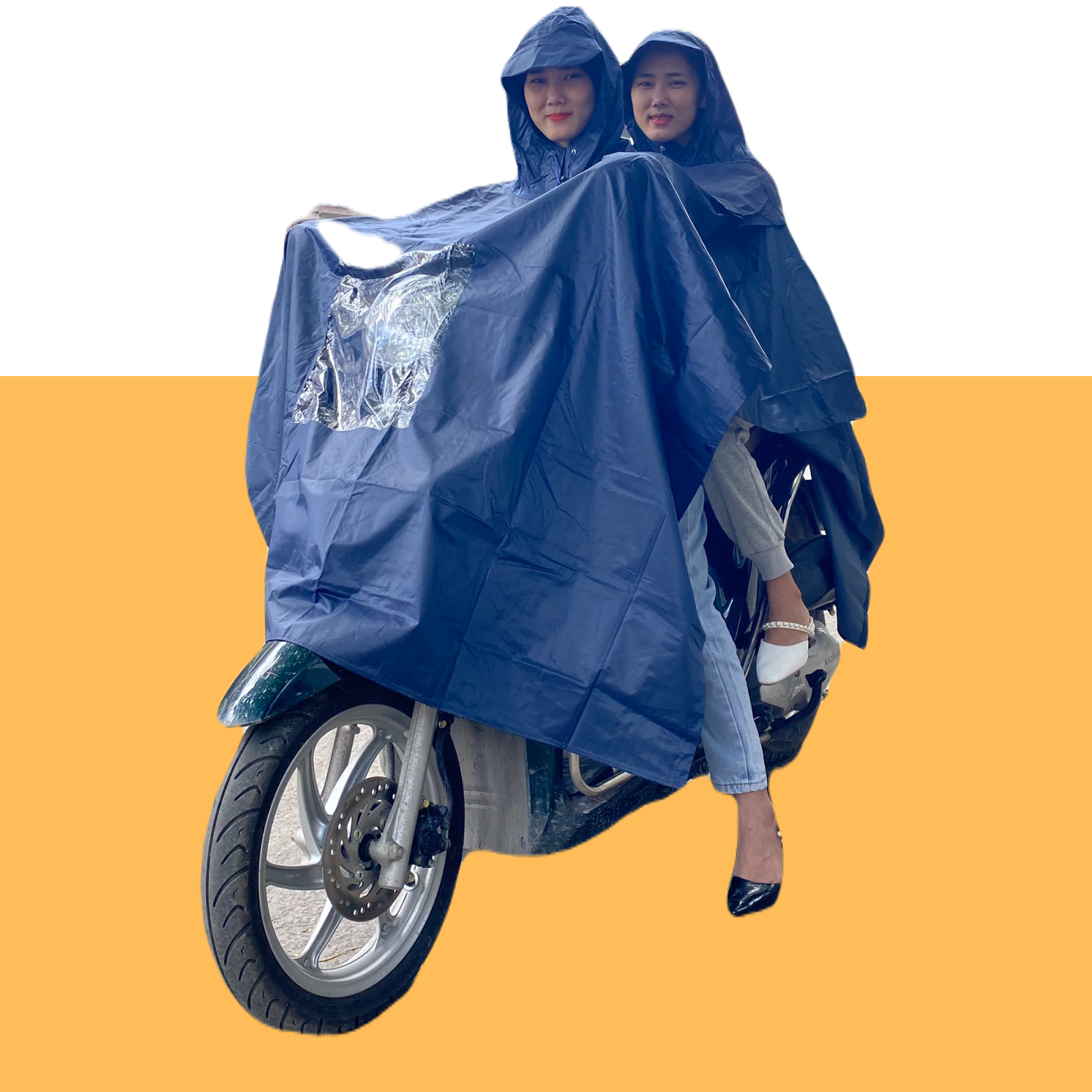 ÁO MƯA VẢI DÙ 2 ĐẦU KHỔ LỚN