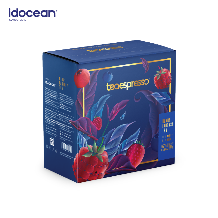 Trà Berry Đặc Biệt (Berry Fantasy Tea) - Teaespresso - 6g x 50 Túi (trà cao cấp, trà hảo hạng, trà việt quất, trà dâu tây)