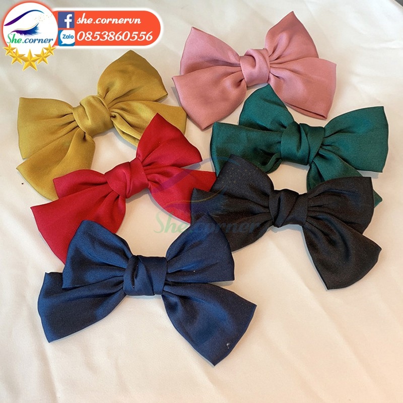 Kẹp tóc Kẹp tóc hàn quốc❐◎✔  Kẹp nơ nhỏ Hàn Quốc dễ thương 12 màu