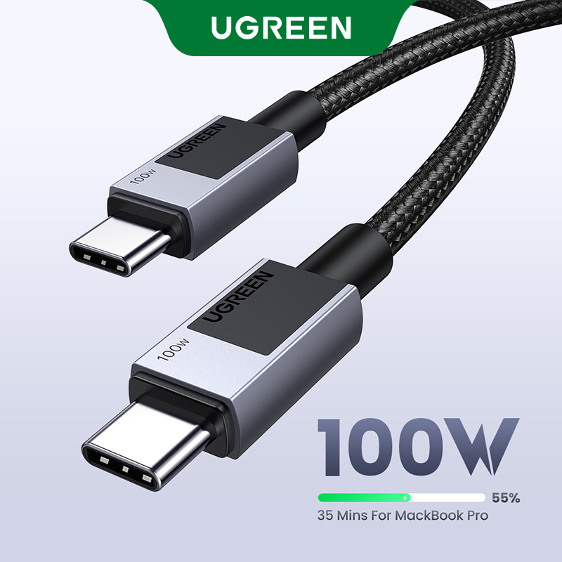 cáp sạc nhanh type c UGREEN USB Cable USB-C PD 100W sạc nhanh sạc cuộn dây  Fast Charging Cable Cord QC4.0 USB C for iPhone 16 15 Pro Max iPhone 15 Plus MacBook Air 2020/MacBook Pro SAMSUNG S24 /Note 10/S10 Matebook iPad Pro Model:L512