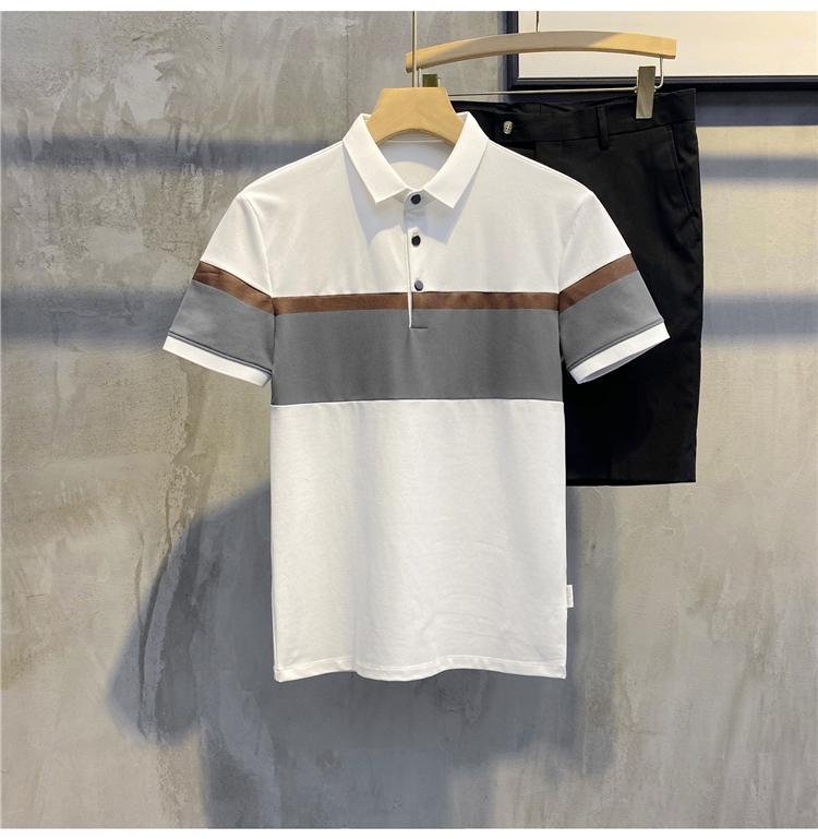Áo Polo nam cổ bẻ phối kẻ vải cá sấu Cotton xuất xịn,chuẩn form,sang trọng-lịch lãm