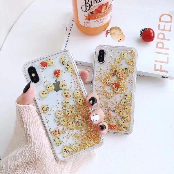 Ốp nhũ icon cảm xúc đáng yêu - iphone 6/6s.