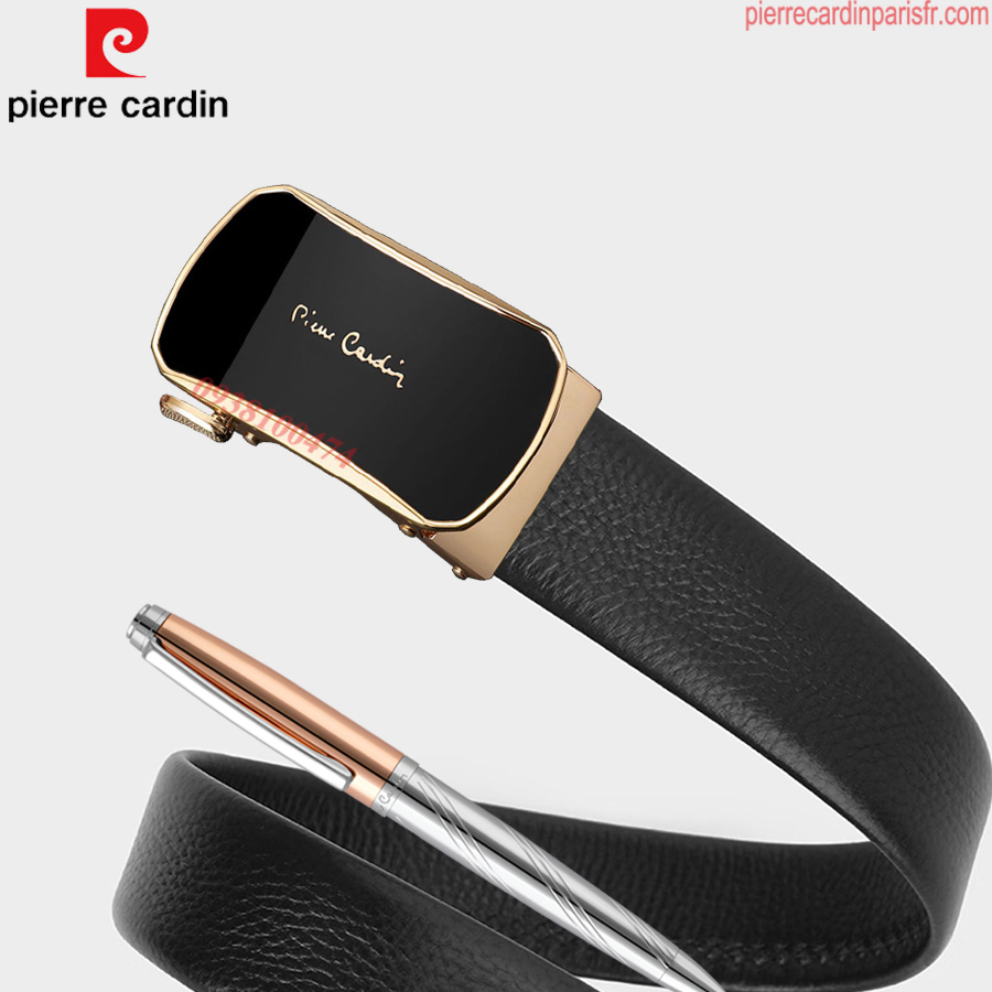 Thắt lưng nam Pierre Cardin chính hãng dây da bò thật khóa chốt tự động PCJ1017