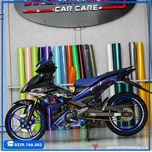 [HÌNH TỰ CHỤP] Tem Trùm Exciter 150 Liên Minh ⛳ Tem Exciter 150 Xanh Đen ⛳ Decal Trùm Ex 150 Đẹp ⛳