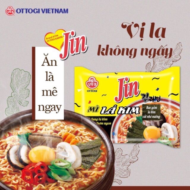 1 thùng 20 gói - mì lá kim ottogi 122g