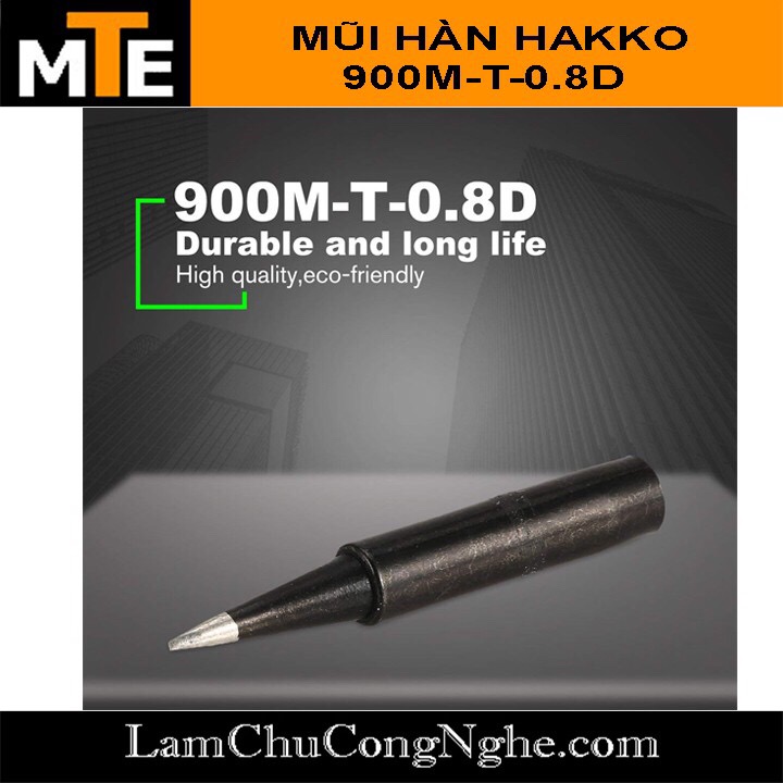 Mũi hàn hakko 900m-t-0.8d đen mũi hàn thiếc tương thích với mỏ hàn 907, 936...